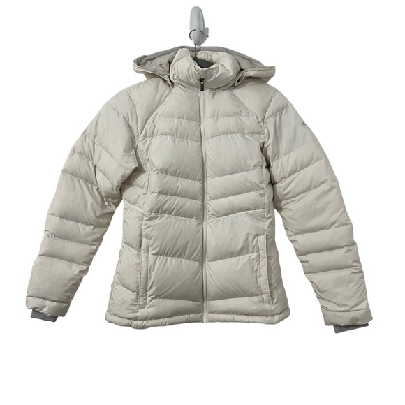 Columbia Jackets & Blazers - Columbia Down Filled Puffer Coat. White. Women’s Small. Detachable Hood
